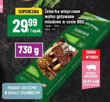 żeberka wieprzowe wolno gotowane