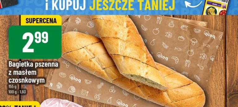 bagietka z masłem czosnkowym