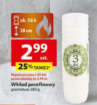 wkład parafinowy do znicza