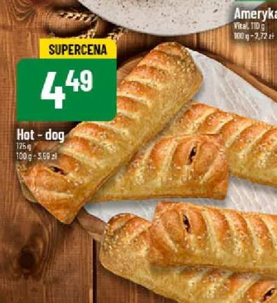 hot dog z parówką