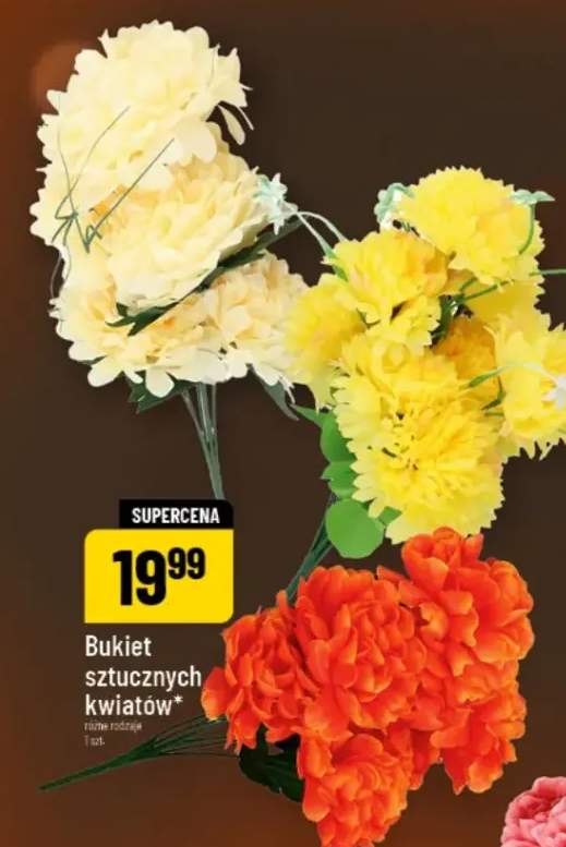 bukiet sztucznych kwiatów