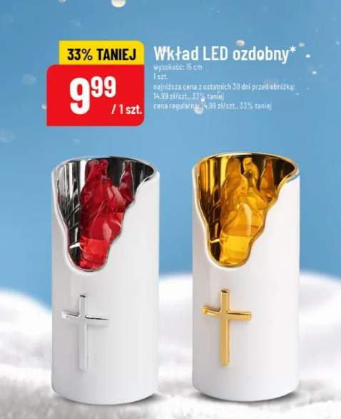 wkład LED do znicza