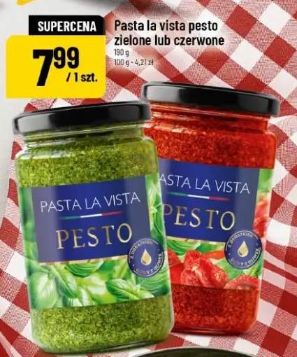 Pasta pesto zielone lub czerwone