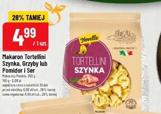 Makaron Tortellini Szynka