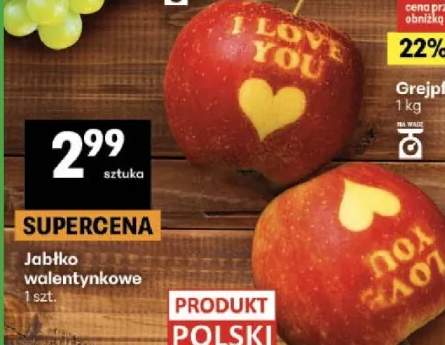 jabłka walentynkowe