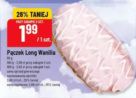 Pączek Long Wanilia