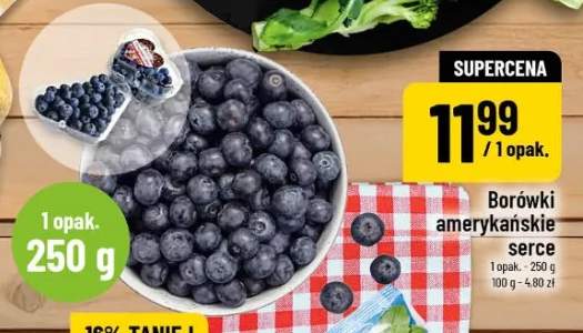 Borówki amerykańskie serce