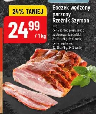 Boczek wędzony parzony Rzeźnik Szymon