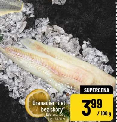 Grenadier filet bez skóry