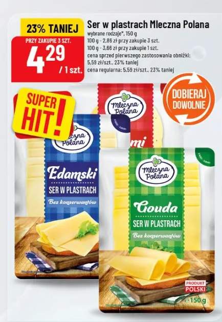 Ser w plastrach Mleczna Polana