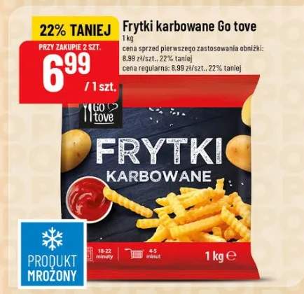 Frytki karbowane