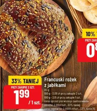 Francuski rożek z jabłkami