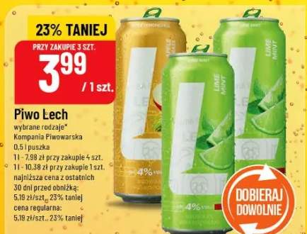 Piwo Lech wybrane rodzaje