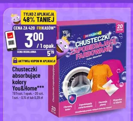 Chusteczki absorbujące kolory