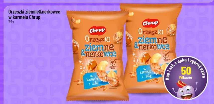 Orzeszki ziemne i nerkowce w karmelu