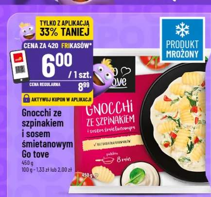 Gnocchi ze szpinakiem i sosem śmietanowym