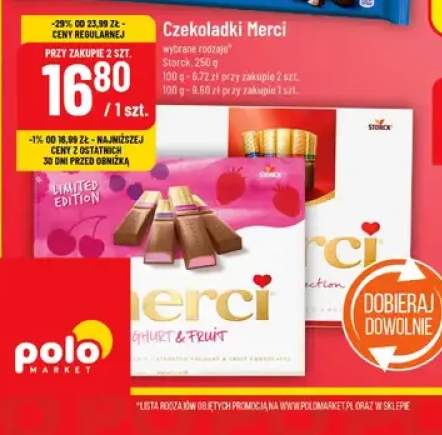 Czekoladki Merci wybrane rodzaje