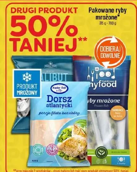 Ryby mrożone dorsz atlantycki lub myfood