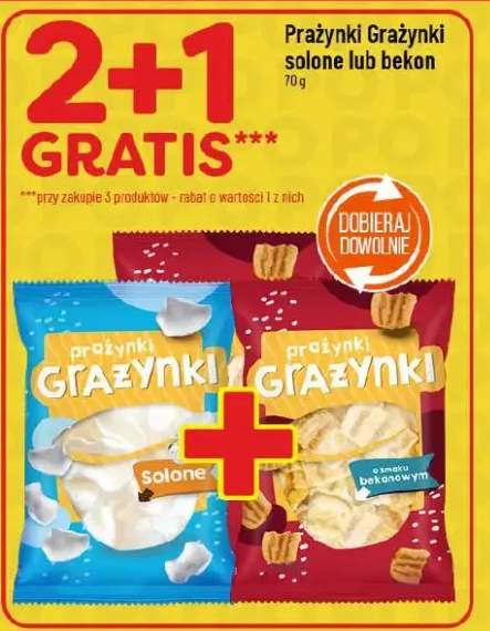 Prażynki Grażynki solone lub bekon