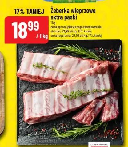 Żeberka wieprzowe extra paski