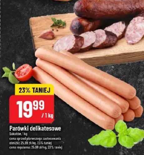 Parówki delikatesowe