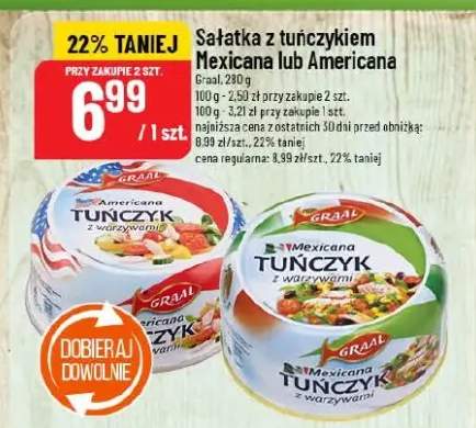 Sałatka z tuńczykiem Mexicana lub Americana