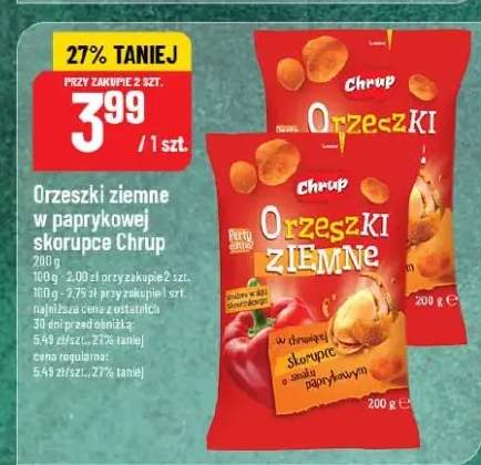 Orzeszki ziemne w paprykowej skórce Chrup