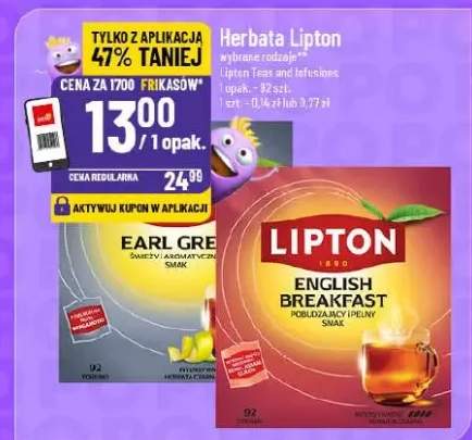 Herbata Lipton Earl Grey, English Breakfast