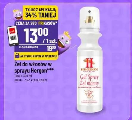 Żel do włosów w sprayu