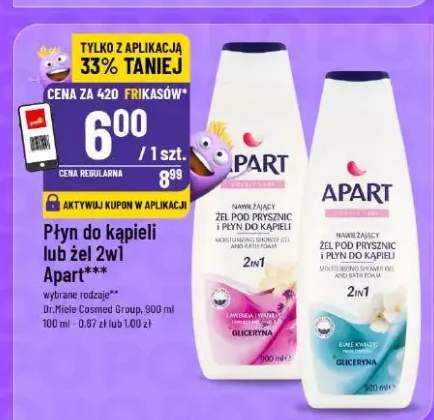 Płyn do kąpieli lub żel 2w1