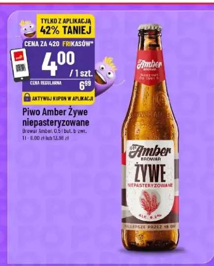 Piwo Żywe niepasteryzowane