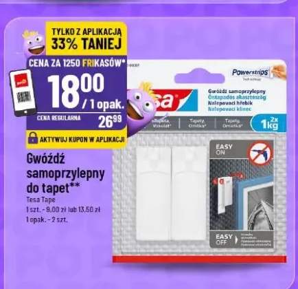 Gwóźdź samoprzylepny do tapet