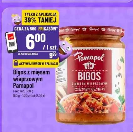 Bigos z mięsem wieprzowym Pamapol