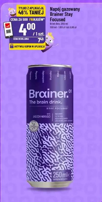 Napój gazowany Brainer Stay Focused