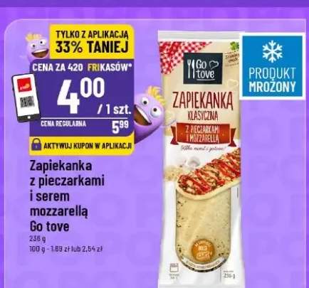 Zapiekanka z pieczarkami i serem mozzarella Go tove