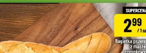 Bagietka pszenna z masłem czosnkowym