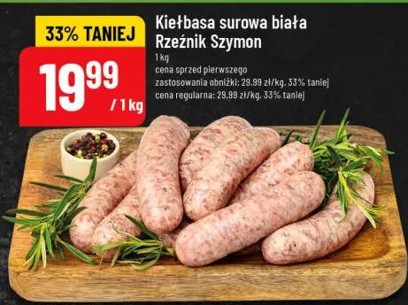 Kiełbasa surowa biała Rzeźnik Szymon