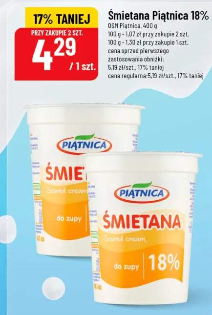 Śmietana 18%