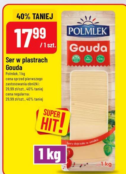 Ser w plastrach Gouda