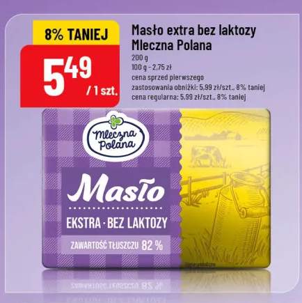 Masło extra bez laktozy