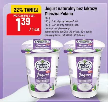 Jogurt naturalny bez laktozy