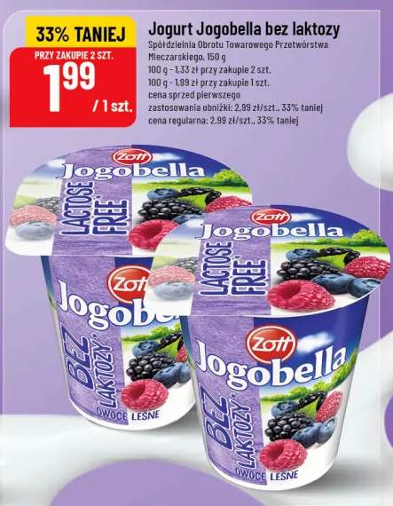 Jogurt Jogobella bez laktozy