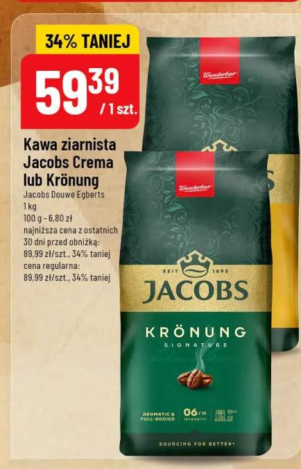 Kawa ziarnista Crema lub Króning