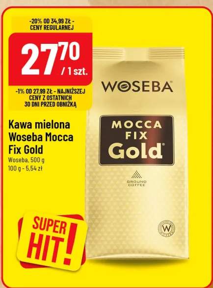 Kawa mielona Mocca Fix Gold