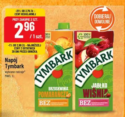 Sok Tymbark wybrane rodzaje