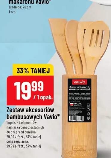 Zestaw akcesoriów bambusowych