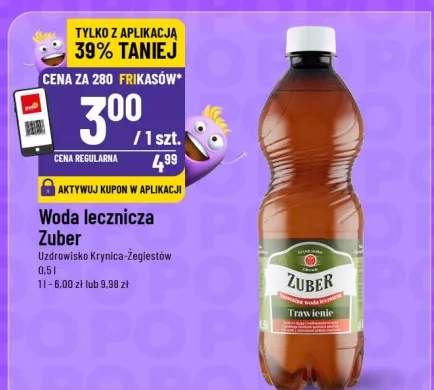 Woda lecznicza Zuber Uzdrowisko Krynica-Żegiestów