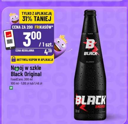 Napój w szkle Black Original Food4care