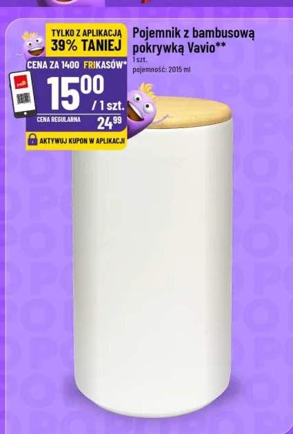 Pojemnik z bambusową pokrywką