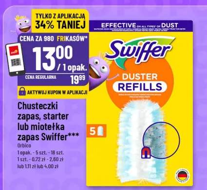 Chusteczki zapas, starter lub miotełka zapas